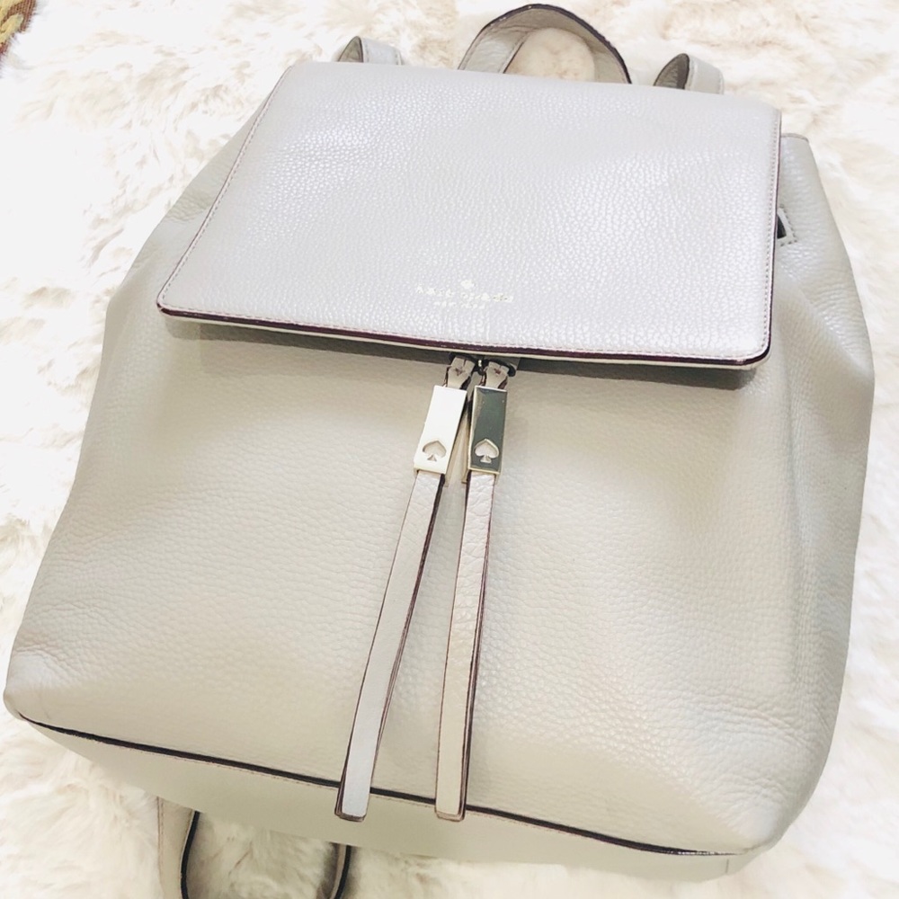 🆕⬇️🕐kate spade large wilder grey street backpack